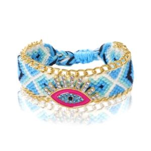 evil eye adjustable friendship bracelet Mati New